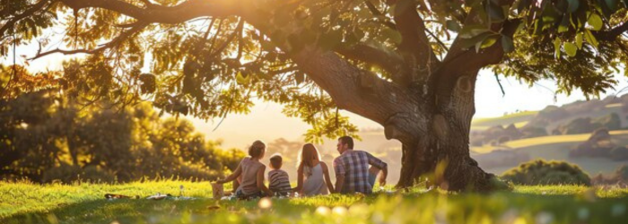 famille dans la nature