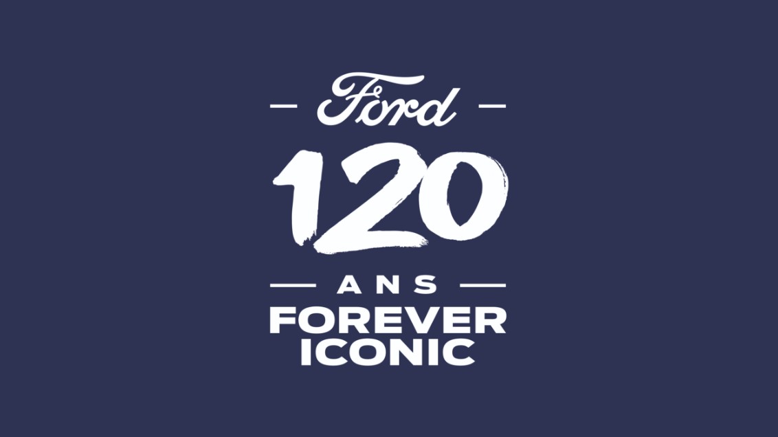 Logo Ford 120 ans