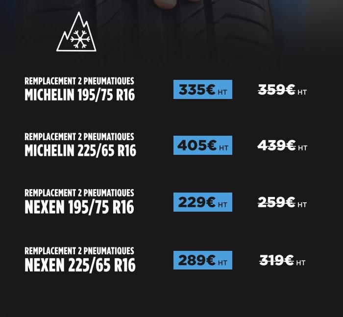 forfaits pneus 4 saisons